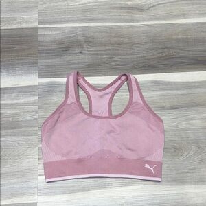 Puma Women's Mauve compression Sports Bra size large